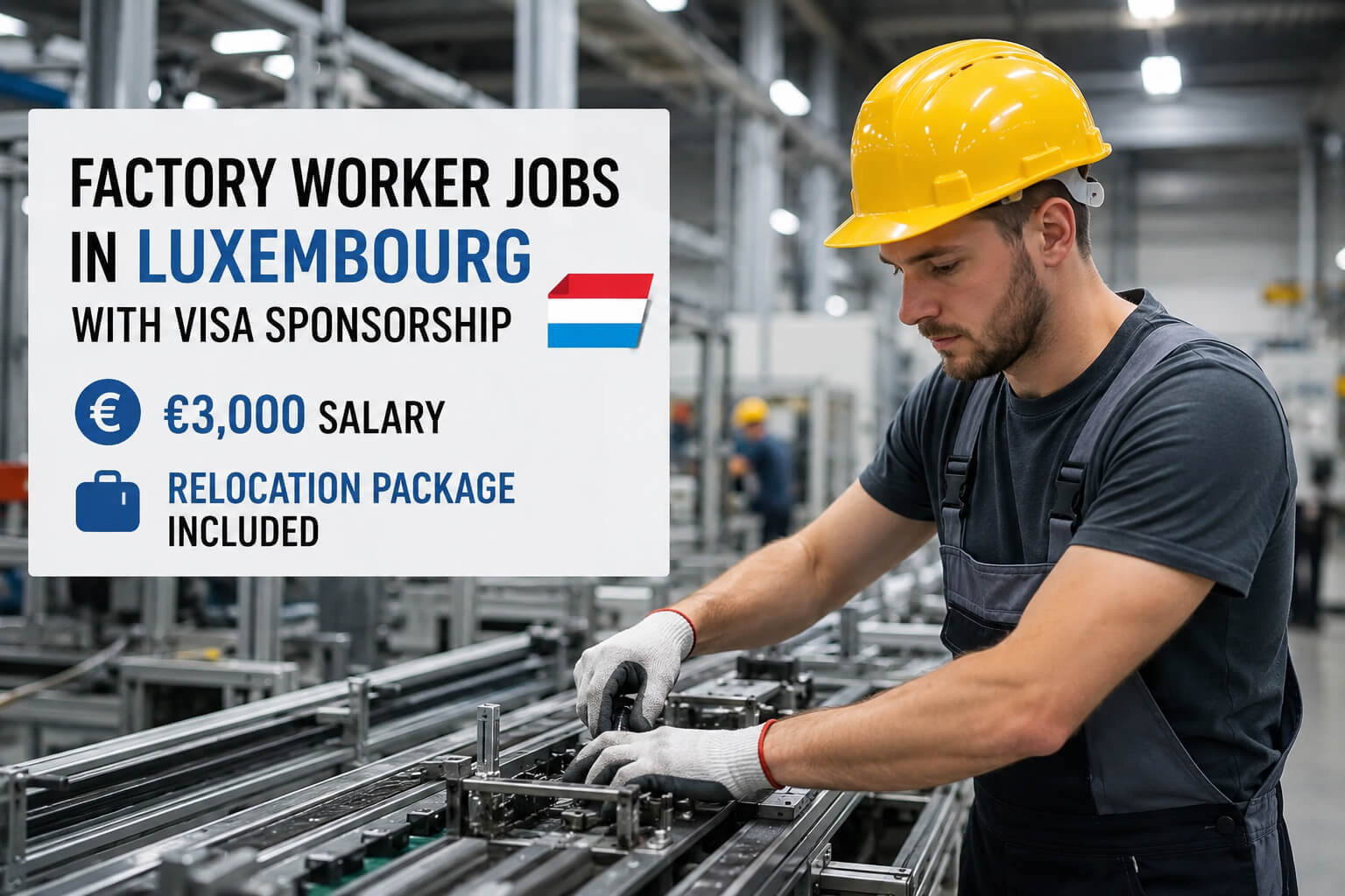 Factory Worker Jobs in Luxembourg With Visa Sponsorship
